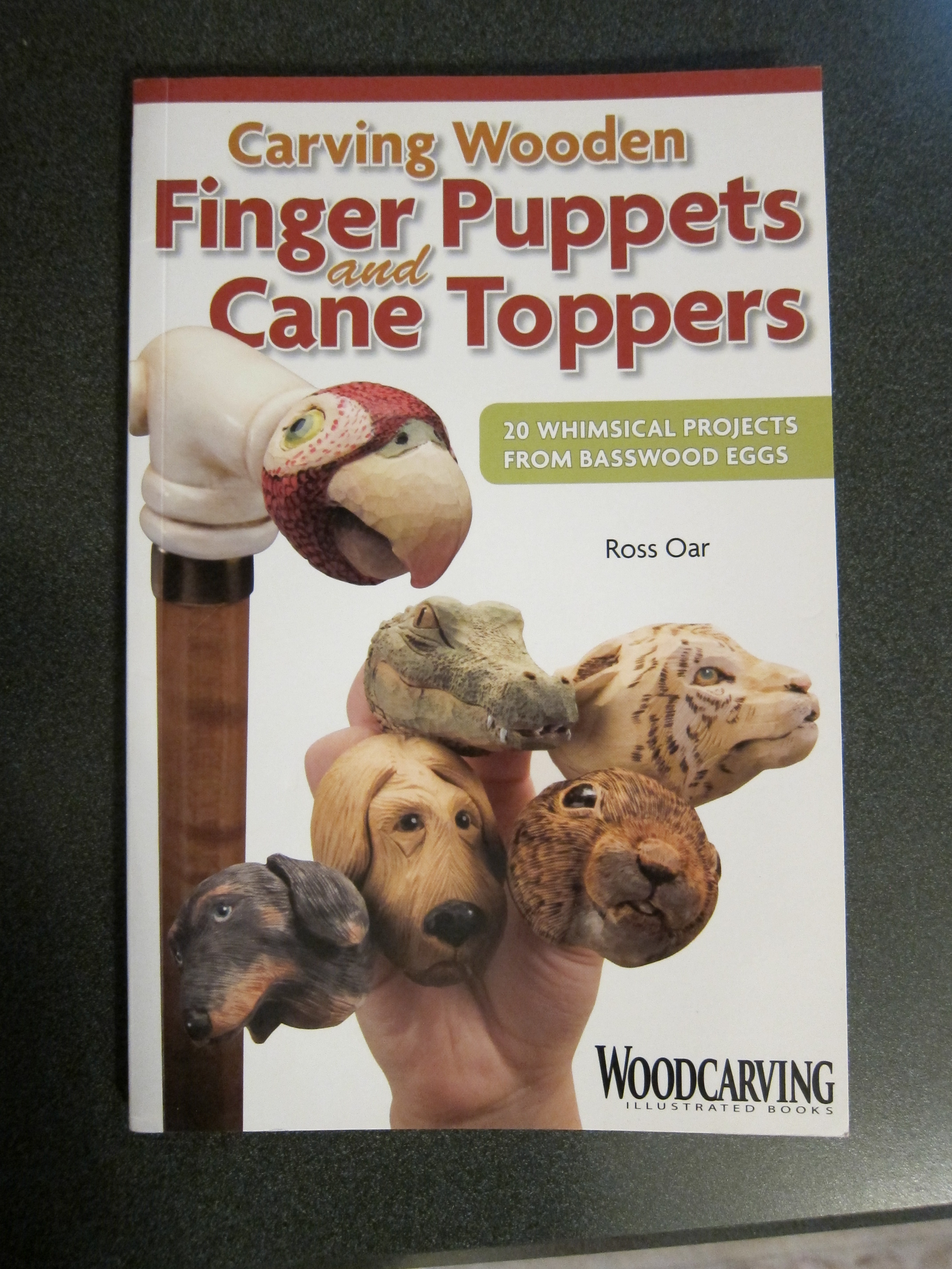 Carving Wooden Finger Puppets Cane Toppers